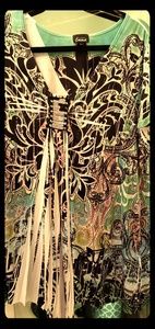 Simply Emma Blouse 3X GORGEOUS Green!!